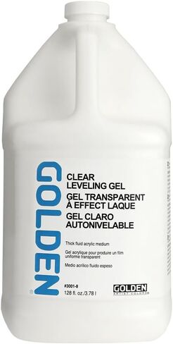 GOLDEN Clear Leveling Gel, 128 fl. oz. Jar, Professional Acrylic Gel Medium, Transparent in Saudi Arabia