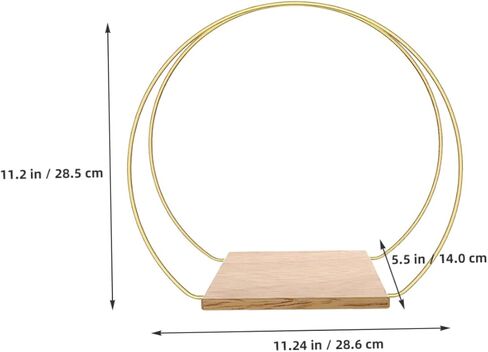 GANAZONO 1set Floral Hoop Centerpiece Stand Wreath for Wedding Decor Table Decoration and Floral Arrangements Includes Hoop Ribbon Non- Pads in Saudi Arabia