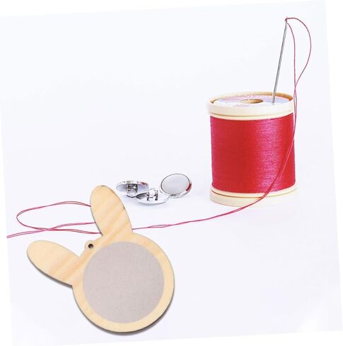 Tofficu 5pcs DIY Wooden Embroidery Hoops Kitten Bear Shape Mini Cross Stitch Fixing Frame for Sewing in Saudi Arabia
