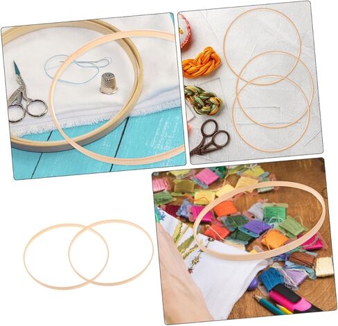 STOBOK 10pcs Dream Catcher Wreath Hoops for Crafts Decorative Frames for Wedding Backdrops and Handmade Projects in Saudi Arabia