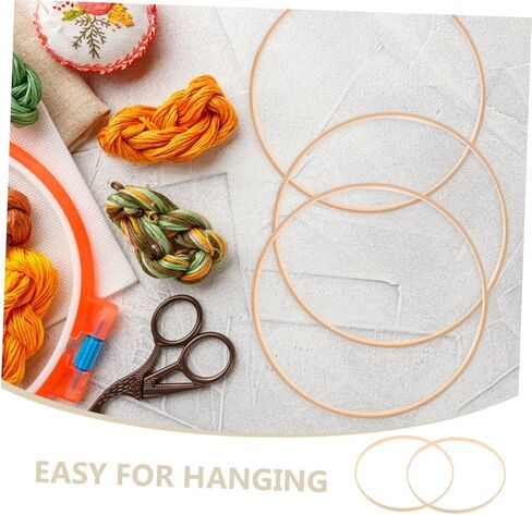 STOBOK 10pcs Dream Catcher Wreath Hoops for Crafts Decorative Frames for Wedding Backdrops and Handmade Projects in Saudi Arabia