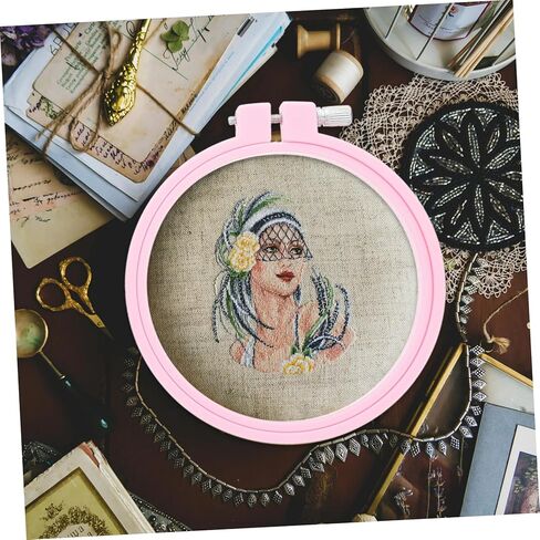 Tofficu 4pc Adjustable Cross Embroidery Hoops Set Versatile Craft for Projects Includes for All and Painting in Saudi Arabia