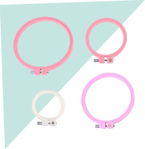 Tofficu 4pc Adjustable Cross Embroidery Hoops Set Versatile Craft for Projects Includes for All and Painting in Saudi Arabia