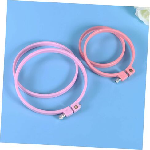 Tofficu 4pc Adjustable Cross Embroidery Hoops Set Versatile Craft for Projects Includes for All and Painting in Saudi Arabia
