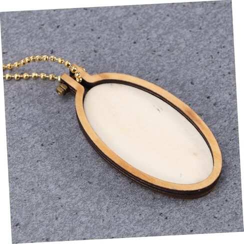 Tofficu 5pcs Mini Wooden Embroidery Hoops Easy to Assemble Cross Stitch Fixing Frame Eco-Friendly Wood for Crafting and Sewing Projects Includes Vertical and Horizontal Styles in Saudi Arabia