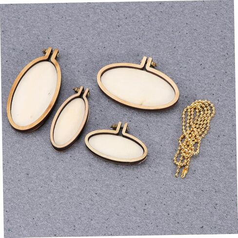 Tofficu 5pcs Mini Wooden Embroidery Hoops Easy to Assemble Cross Stitch Fixing Frame Eco-Friendly Wood for Crafting and Sewing Projects Includes Vertical and Horizontal Styles in Saudi Arabia