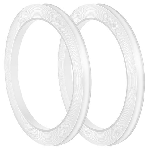 2 Rolls Clear Floral Tape, 1/4 Inch Clear Flower Tapes, 30 M Waterproof Floral Tape for Fresh Flowers, Flower Wrap Adhesive Tapes, Bouquet Stem Wrapping, Corsages, DIY Crafts Decorations in Saudi Arabia