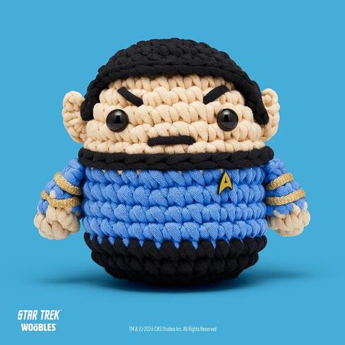 The Woobles Star Trek Crochet Kit for Beginners with Easy Peasy Yarn as seen on Shark Tank – Arts & Crafts Adult Knitting Kit with Step-by-Step Video Tutorials - Spock in Kuwait