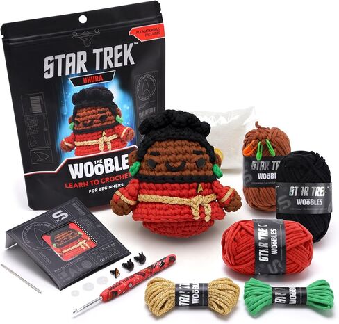 The Woobles Star Trek Crochet Kit for Beginners with Easy Peasy Yarn as seen on Shark Tank – Arts & Crafts Adult Knitting Kit with Step-by-Step Video Tutorials - Spock in Kuwait