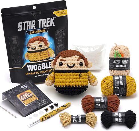 The Woobles Star Trek Crochet Kit for Beginners with Easy Peasy Yarn as seen on Shark Tank – Arts & Crafts Adult Knitting Kit with Step-by-Step Video Tutorials - Spock in Kuwait