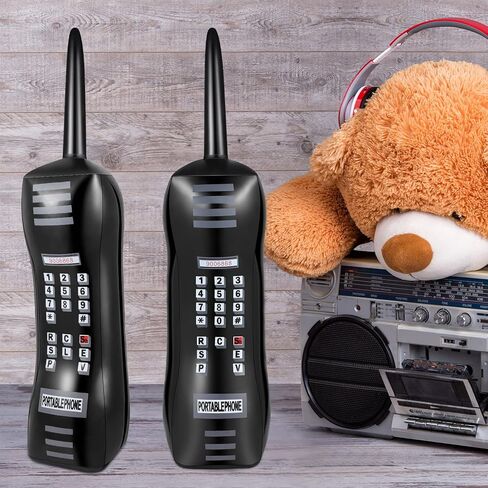 Chivao 6 Pcs Inflatable Phone Halloween Retro Inflatable Mobile Phones Props 80's 90's Party Decorations Halloween Fake Cell Phone Hip Hop Supplies Birthday Party Fancy Dress Accessory, 30 Inch in Saudi Arabia