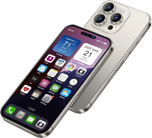 هاتف مزيف، هاتف زائف، هاتف Prank Stuff Decoy Phone، هاتف الكمثرى، هاتف غير عامل 16 Pro max، عرض الهاتف يبدو مثل الهاتف الحقيقي 16 Promax (تيتانيوم) in Kuwait