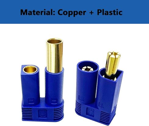 12PCS EC5 Connector Banana Plug Female Male 5.0mm Gold Bullet Connectors for RC Battery ESC Device Electric Motor in Saudi Arabia