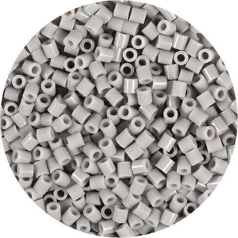 1000Pcs Loose Fuse Beads 5mm Bulk Refill Kit Fast Easy to Use Stress Relief Pixel Art Melting Beads for DIY Decor Crafts Creative Handmade Projects 3D Craft (Grey 1) in Saudi Arabia