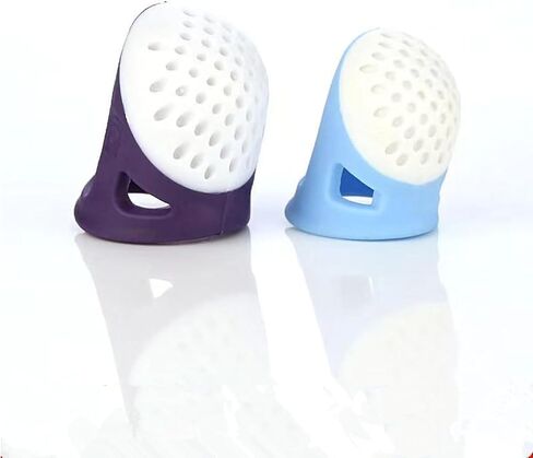 2PCS Thimble Finger Protector, Non-Slip and Comfortable Thimbles for Hand Sewing for DIY Sewing and Household Projects in Saudi Arabia
