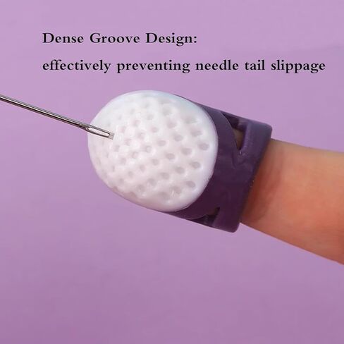 2PCS Thimble Finger Protector, Non-Slip and Comfortable Thimbles for Hand Sewing for DIY Sewing and Household Projects in Saudi Arabia