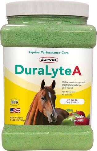 Durvet DuraLyte A Electrolyte Supplement, 5 Pounds, Apple Flavored for Horses in Saudi Arabia