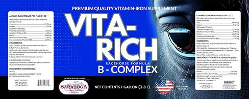 مركب VITA-Rich B للخيول - مكمل فيتامين وحديد عالي الفعالية للطاقة والشهية والأداء - 1 جالون in Kuwait