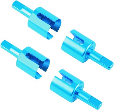 علبة تروس أمامية وخلفية من سبائك الألومنيوم كأس تفاضلي لـ Tamiya TT01 TT01E TT02 1/10 مقياس RC قطع غيار السيارات الانجراف (4 قطعة) in Saudi Arabia