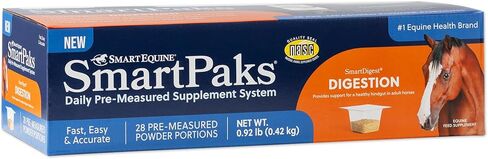 SmartDigest SmartPaks مكمل صحي للجهاز الهضمي للخيول | يشجع الهضم الصحي من خلال البروبيوتيك والبريبايوتكس | 56 حصة | 28 يوم | باكس اليومية in Kuwait