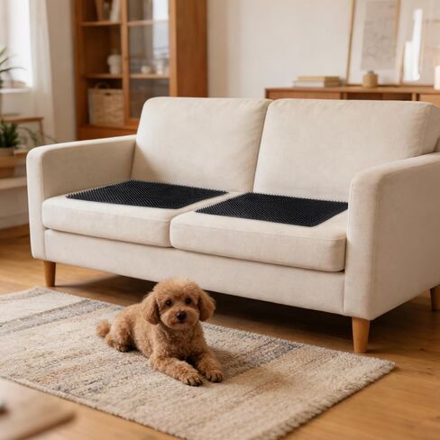 4 PCS Scat Mats for Dogs and Cats Keep Dogs Off Couch Keep Cats Off Countertops Heavy-Duty Soft and Harmless to Pets（11.8inch*11.8inch） in Kuwait