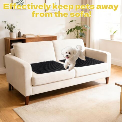 4 PCS Scat Mats for Dogs and Cats Keep Dogs Off Couch Keep Cats Off Countertops Heavy-Duty Soft and Harmless to Pets（11.8inch*11.8inch） in Kuwait