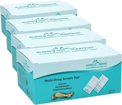 5 Pack Easy@Home 5 Panel Instant Drug Test Kits - Test Marijuana (THC), COC, OPI 2000, AMP, BZO - Urine Dip Drug Testing - #EDOAP-754 in Saudi Arabia