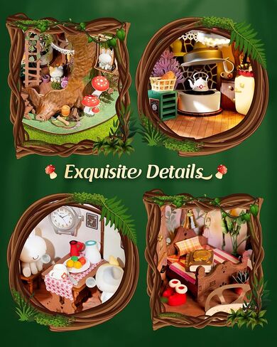 Rolife DIY Miniature House Kit Tree House, Tiny House Model House Building Kit for Teens, DIY Crafts for Adults, Birthday/Halloween for Parents Friends (Fairytale Tree House) in Saudi Arabia