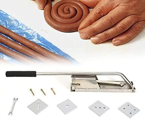 آلة بثق الطين، أداة الفخار، مكبس الطين، قالب البثق المثبت على الحائط، يستخدم لتشكيل الطين الناعم في السيراميك. in Kuwait