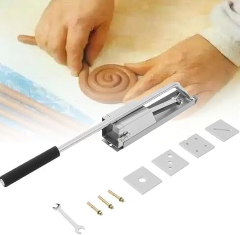 طارد الطين من الفولاذ المقاوم للصدأ، تصميم مثبت على الحائط، مناسب لقوالب الفخار وأدوات تشكيل الطين الناعم من السيراميك. in Kuwait