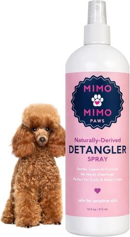 بخاخ لفك تشابك الشعر والعقد (16 أونصة)، بلسم مشتق طبيعيًا للبشرة الحساسة، يرطب ويسهل الفرشاة، معاطف مجعدة ومموجة، بدون مواد كيميائية قاسية، آمن للحيوانات الأليفة، صنع في الولايات المتحدة الأمريكية in Kuwait
