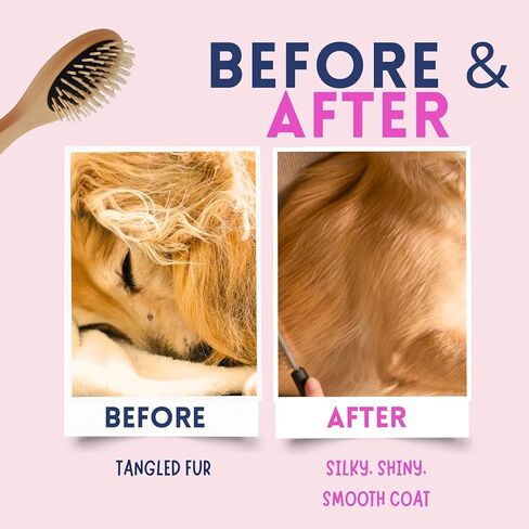 بخاخ لفك تشابك الشعر والعقد (16 أونصة)، بلسم مشتق طبيعيًا للبشرة الحساسة، يرطب ويسهل الفرشاة، معاطف مجعدة ومموجة، بدون مواد كيميائية قاسية، آمن للحيوانات الأليفة، صنع في الولايات المتحدة الأمريكية in Kuwait