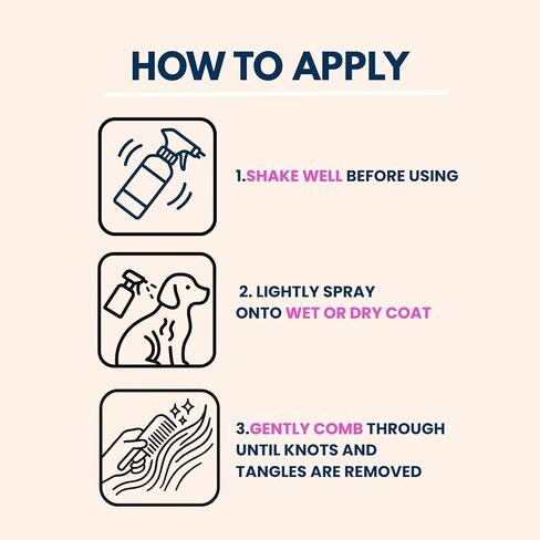 بخاخ لفك تشابك الشعر والعقد (16 أونصة)، بلسم مشتق طبيعيًا للبشرة الحساسة، يرطب ويسهل الفرشاة، معاطف مجعدة ومموجة، بدون مواد كيميائية قاسية، آمن للحيوانات الأليفة، صنع في الولايات المتحدة الأمريكية in Kuwait
