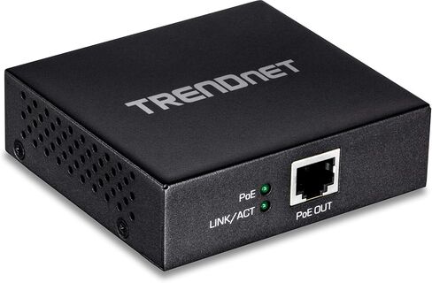 TRENDnet Gigabit PoE+ Repeater/Amplifier, TPE-E110, Extender, 1 x Gigabit PoE+ in Port, 1 x Gigabit PoE Out Port, Extends 100m for Distance Up to 200m (656 ft), Supports PoE (15.4W) & PoE+ (30W) in Saudi Arabia