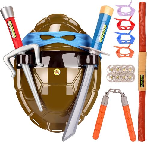 Turtle Shell Boys Toys Role-Playing Turtle Shell Costume, Super Cosplay Costume Cos Dressed Suit for Kids, Kids Halloween Costume for Boys and Girls in Saudi Arabia