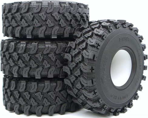 1.9 Crawler Tires 120mm/4.72in RC Rubber Tyre Set Wheel Tires for 1:10 RC Crawler Axial SCX10 90046 SCX10 III AXI03007 Tamiya CC01 D90 D110 (4Pcs) (B1901) in Saudi Arabia