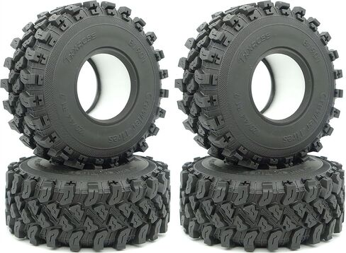 1.9 Crawler Tires 120mm/4.72in RC Rubber Tyre Set Wheel Tires for 1:10 RC Crawler Axial SCX10 90046 SCX10 III AXI03007 Tamiya CC01 D90 D110 (4Pcs) (B1901) in Saudi Arabia