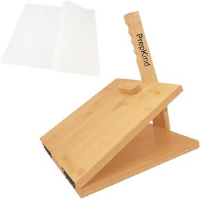 10 Inch Bamboo Tortilla Press, Eco-Friendly, Non-Stick Kitchen Wooden Tortilla Press, Authentic, Handmade Tortilla Maker, Easy Clean in Saudi Arabia