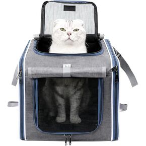 Dog Carrier for Bike | Pet Basket for Bicycle Handlebar | Foldable Pet Bicycle Backpack | for Outdoor Commuting Grocery Urban Travel Camping Walking Hiking in Kuwait