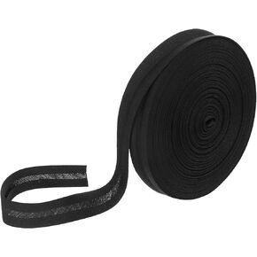 23 Yards Black Double Fold Bias Tape Quilt Binding, Black Bias Tape for Sewing 1/2 Inch Wide Fabric Sewing Tapes Hemming Tapes for Seaming Binding Crafts Hemming Sewing in Saudi Arabia