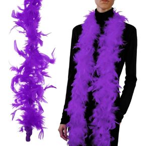 PATIKIL Feather Boa, Costume Turkey Chandelle Feathers Boa for Crafting Dancing Wedding Party Dress Up Christmas Decoration in Saudi Arabia