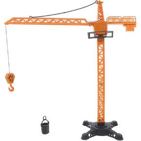 Gadpiparty Tower Crane Toy for Boys 1:16 Scale Construction Vehicle with Winch Hook Engineering Playset for Boys and Girls Interactive Model for Playground and Educational in Kuwait