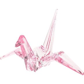 Acrylic Origami Crane Model Animal Model Crane Figurine Decor Clear Crane Ornament Origami Crane Sculpture in Kuwait