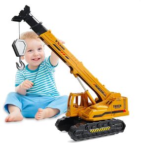 لعبة شاحنة رافعة ABS للأولاد من عمر 3 إلى 12 عامًا، مركبة بناء تعمل بالاحتكاك مع ذراع رفع يدوي، هدية عيد الميلاد وعيد الميلاد للأطفال الصغار in Kuwait