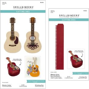 Spellbinders Majestic Guitar Box Creator Bundle (S3-552 + S6-254) Etched Dies, Metal in Kuwait