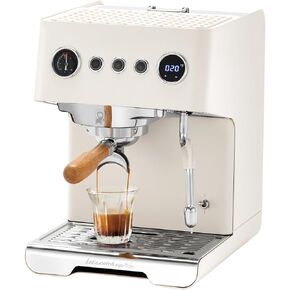 ماكينة اسبريسو Gemilai G3028A، ماكينة صنع القهوة الاحترافية 15 بار مع ضغط قابل للتعديل ورغوة حليب أوتوماتيكية، PID مزدوج وغلاية 550 مل، خزان 57 أونصة، ستانلس ستيل للكابتشينو، رمادي لاتيه in Kuwait