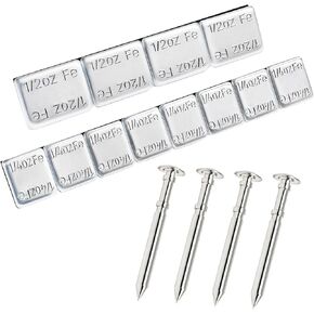 pinedash pro Pinewood Car Axles Kit - 4OZ 12pcs 2 Sizes Pinewood Weights & 4pcs Derby Car Axles for Derby Car Kit Pinewood Weights Derby Weights Kit Wheels Axles Speed in Saudi Arabia