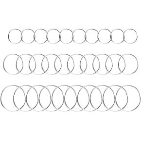 60pcs 20/30/40mm Earrings Beading Hoop Earring Finding Round Earring Circle Charms Round Beading Hoop for Jewelry Making DIY Crafts Art Creation Gift in Kuwait