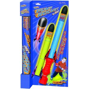 Geospace Hand Held Push Powered Pump Rocket JR. Set with Single Launcher & 2 Safe Foam Rockets for Boys & Girls Oudoor Backyard, Beach, or Pool Play in Kuwait