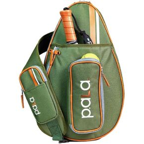 P.ala Green Pickleball Bag for Men and Women - Tennis Padel Sling Bag Backpack - Also for Padel, Racquet ball, Squash & Tennis with fence hook in Saudi Arabia